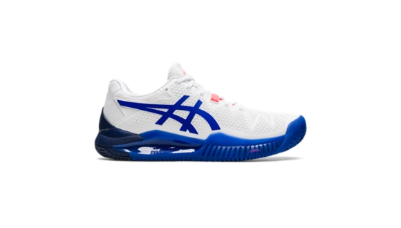 Asics Women s Gel Resolution 8 Clay White Blue