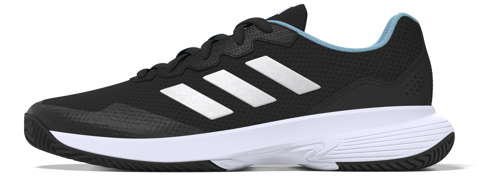 Adidas Womens GameCourt 2 Black Silver Blue