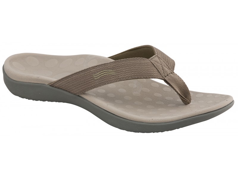 Scholl Orthaheel Wave II Thongs Khaki