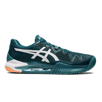 Asics Mens Gel Resolution 8 Clay - Velvet Pine/White image