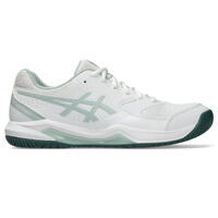 Asics Mens Gel Dedicate 8 (HC) Tennis Shoes - White/Cold Moss image