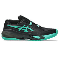 Asics Mens Gel Resolution X (HC) - Black/Arora Green image