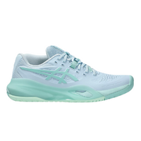 Asics Womens Gel Resolution X (B) (HC) - Light Blue/Oasis Green image