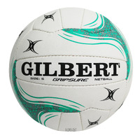 Gilbert Gripsure Match Netball (White/Pink/Green) - Size 5 image