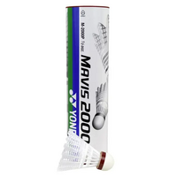 Yonex Mavis 2000 Nylon Badminton (6) Shuttlecocks (Fast- Red) image