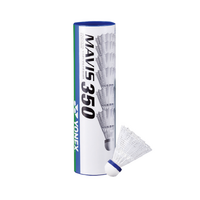 Yonex Mavis 350 Nylon Badminton (6) Shuttlecocks (Middle- Blue) image
