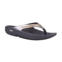Oofos Oolala Thongs Black/Latte image