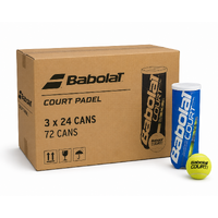 Babolat Court Padel Balls - Box of 24 Cans image