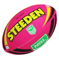 Steeden NRL Neon Supporter Ball - Pink/Yellow - Size 5 image