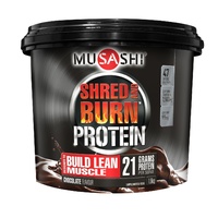 Musashi Shred & Burn Protein Powder Chocolate Flavour 1.6Kg image