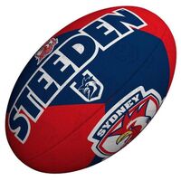 Steeden NRL Supporter Ball Roosters 11 inch Mini Football image