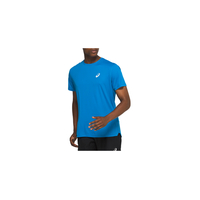 Asics Mens Silver Short Sleeved Top -  Asics Blue image