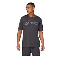 Asics Mens Triblend Training Short Sleeve Top - Grey  image