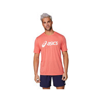 Asics Mens Triblend Training Short Sleeved Top - Red Alert image