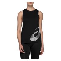 Asics Womens Core Graphic Tank - Performance Black image