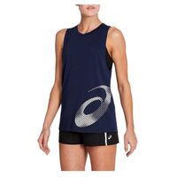 Asics Womens Core Train Graphic Tank - Peacoat Blue image