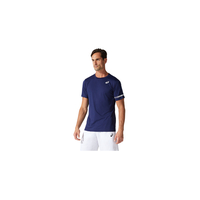 Asics Mens Court Short Sleeve Shirt - Peacoat Blue  image