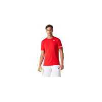 Asics Mens Court Short Sleeve Shirt - Classic Red image