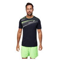 Asics Mens Court Graphic Short Sleeve Top - Black image
