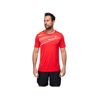 Asics Mens Court Graphic Short Sleeve Top - Electric Red image
