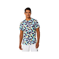 Asics Mens Match Graphic SS Top White - 2022 image