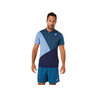 Asics Mens Court Polo Shirt - Peacoat/Light Indigo image