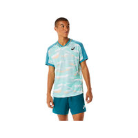 Asics Mens Match Graphic SS Top - Misty Pine image