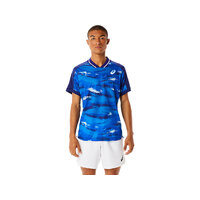 Asics Mens  Match Graphic SS Top - Dive Blue image