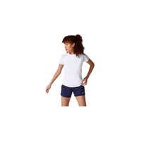 Asics Womens Court Piping Short Sleeve Shirt - White image