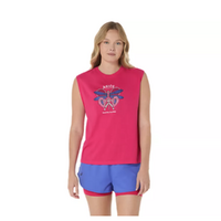 Asics Women Game Seasonal Graphic Top - Pink image