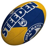 Steeden NRL Supporter Ball Eels 11 inch Mini Football image