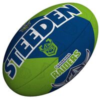 Steeden NRL Supporter Ball Raiders 11 inch Mini Football image