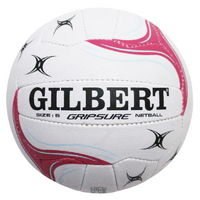 Gilbert Gripsure Match Netball (White/Pink/Green) - Size 5 image