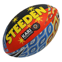 Steeden First Nations Ball (Burrii Protect) - Size 11" Mini - Rugby League Ball image