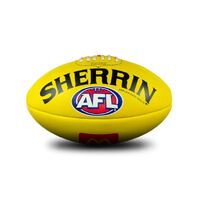 Sherrin Leather AFL Replica Game Ball - Yellow- Size 5 McDonalds image