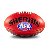 Sherrin AFL Replica Training Ball - Red - Size 4 image