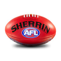 Sherrin AFL Replica Training Ball - Red - Size 4 image