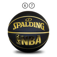 Spalding NBA Logoman Basketball Black & Gold image