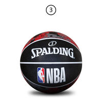 Spalding NBA Mini Splat Basketball Black/Red image
