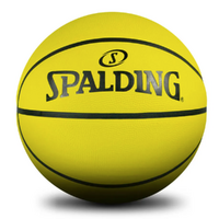 Spalding Fluro Yellow Basketball Size 5 image