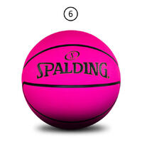 Spalding Composite Leather Ball - Pink Size 6 image