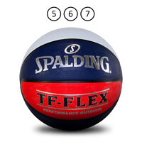 Spalding TF-FLEX Basketball - Red/White/Blue image