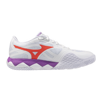Mizuno Womens Wave Enforce Tour 2 (AC) - White/Lava/Dahlia image