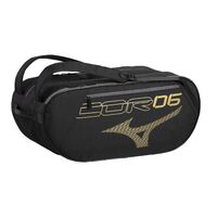 Mizuno Pro Series Racquet Bag (6 Pack) – Black/Gold image