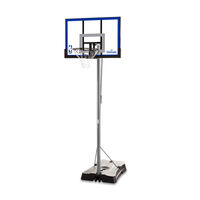 Spalding 48” Blue/Silver Portable Basketball System  image