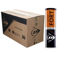 Dunlop Fort Clay Box of Balls (18 x 4 Ball Cans) image