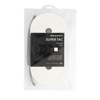 Dunlop Super Tac Overgrip 30pk - White image