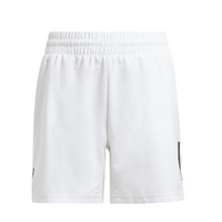 Adidas Boys Club Tennis 3-Stripes Shorts - White image