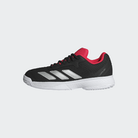 Adidas Junior Court Flash (AC) -Black/Silver/Red image