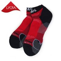 Karakal Mens X4-Technical Trainer Socks - Black/Red image